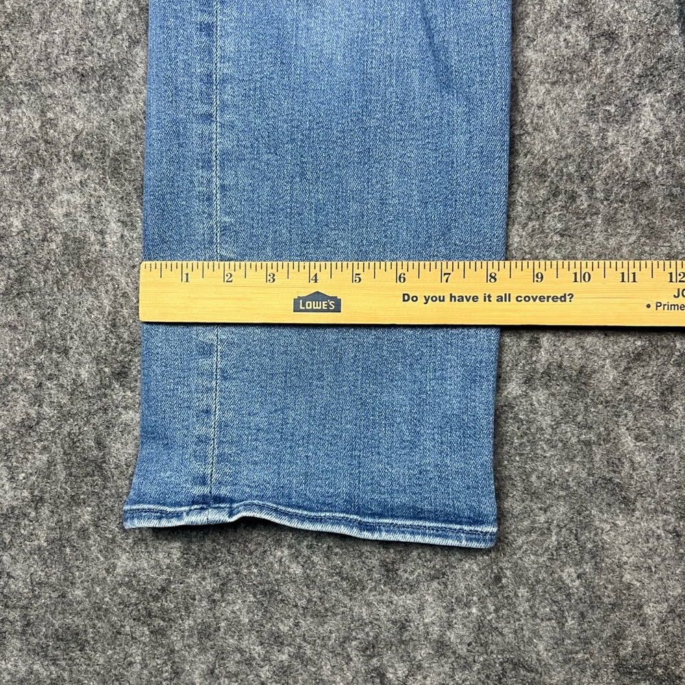 MOTHER Women's High Rise Jeans - Light Blue Straight-leg Size 28x28 Denim Jeans - Picture 6 of 11